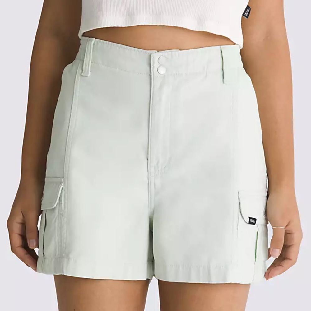 Vans pale aqua utility shorts